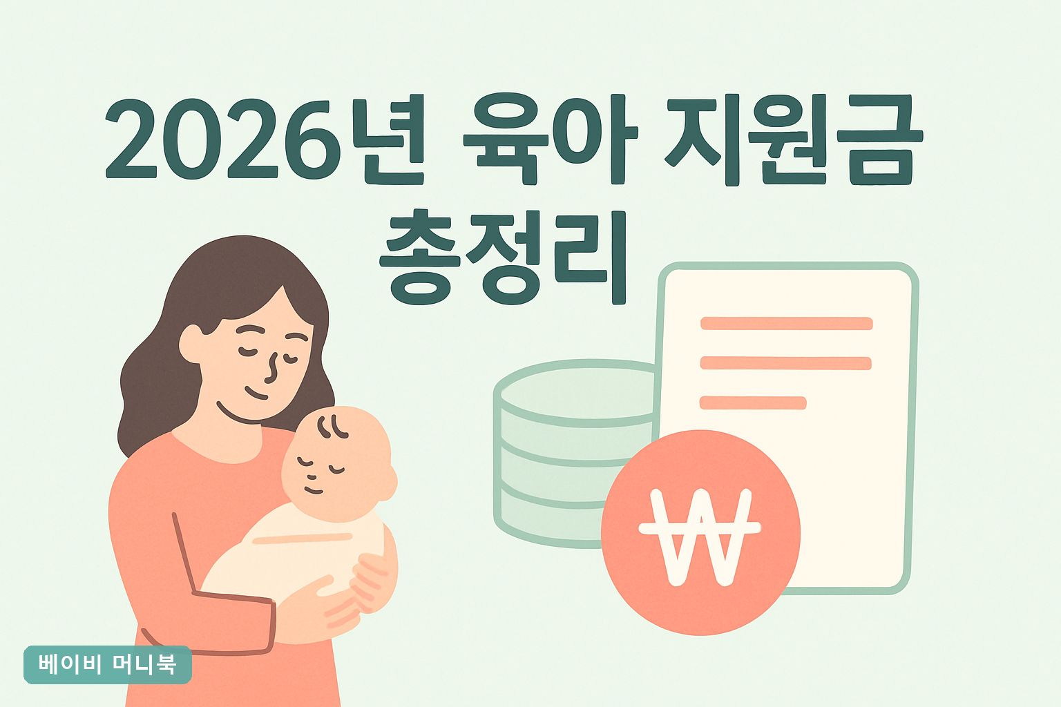 2026년 육아 지원금 총정리｜0~8세 총액 계산