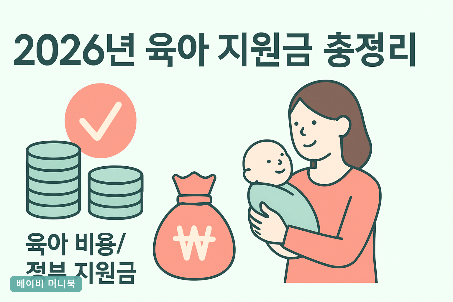 2026년 육아 지원금 총정리｜0~8세 총액·신청순서
