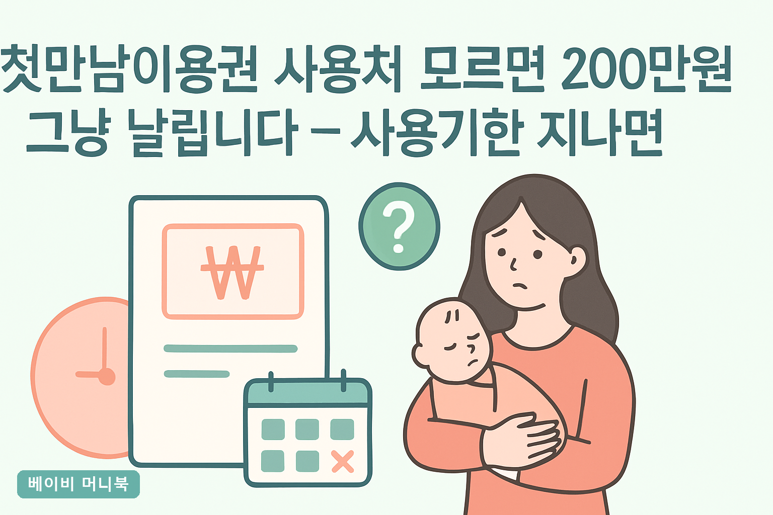 첫만남이용권 사용처·사용기한, 모르면 200만원 소멸