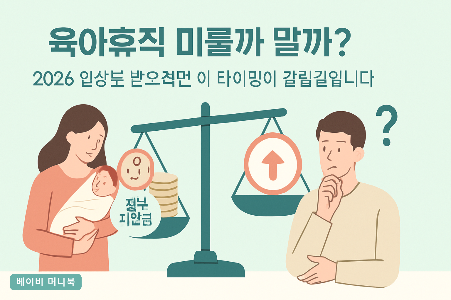 육아휴직 미룰까 말까? 2026 인상분 받는 타이밍