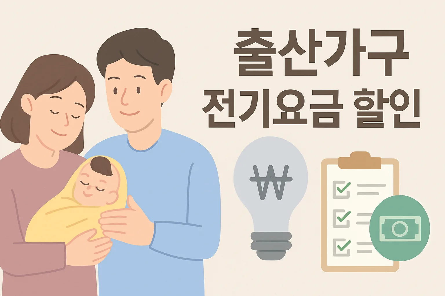 출산가구 전기요금 할인, 신청 안 하면 매달 손해