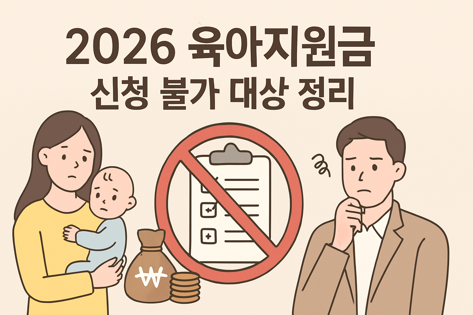 2026 육아지원금 신청 불가 대상 정리 7가지