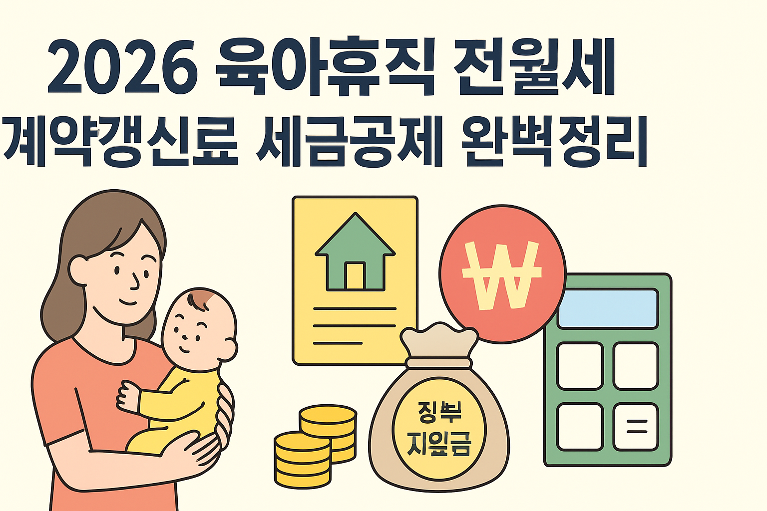 2026 육아휴직 전월세 계약갱신료 세금공제 완벽정리