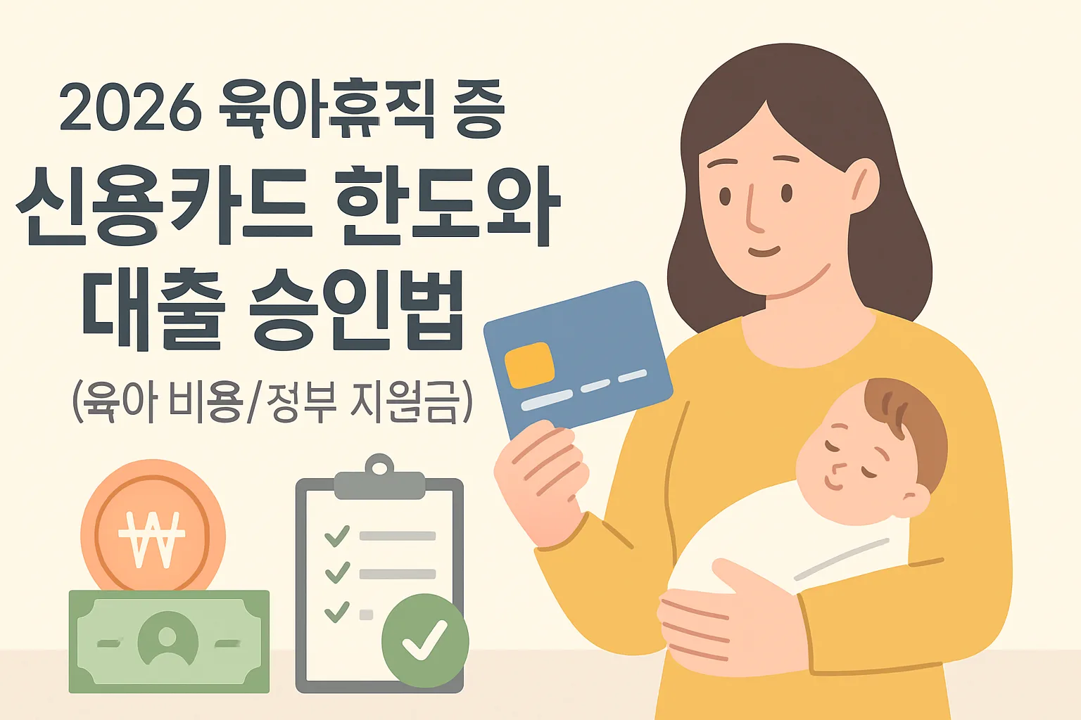 2026 육아휴직 중 신용카드 한도·대출 승인법