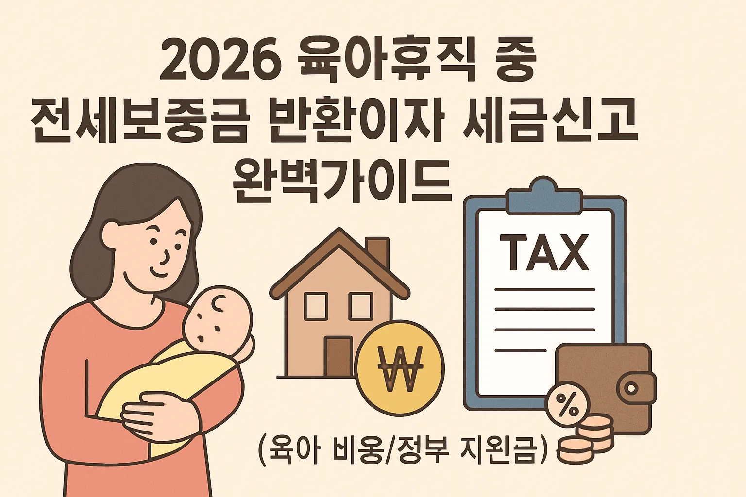 2026 육아휴직 전세보증금 반환이자 세금신고 가이드