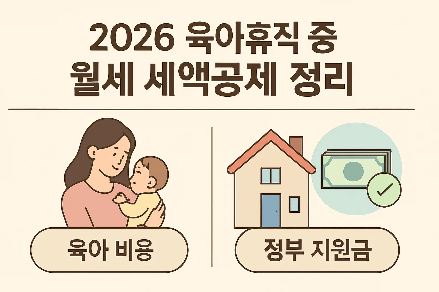 2026 육아휴직 중 월세 세액공제 정리|환급 총정리