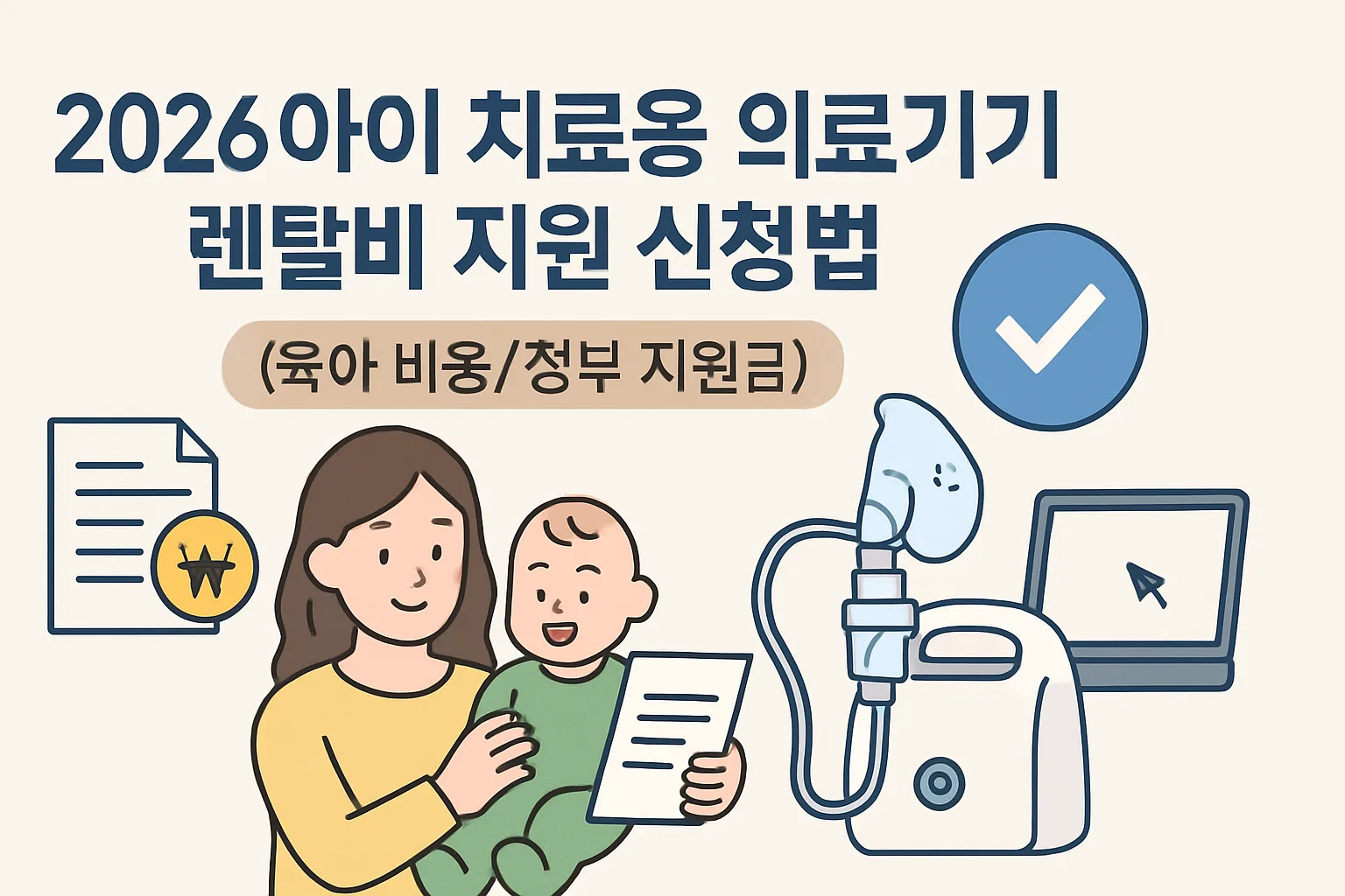 2026 아이 치료용 의료기기 렌탈비 지원 신청법