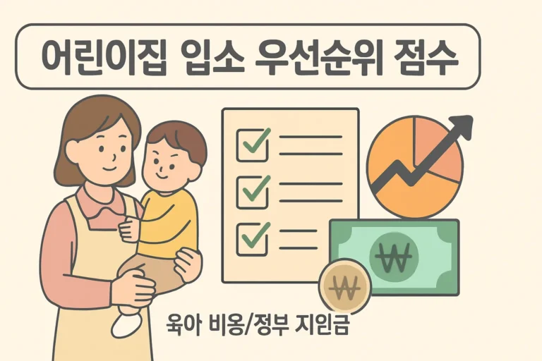 ** 어린이집 입소 우선순위 점수 계산법 총정리 **