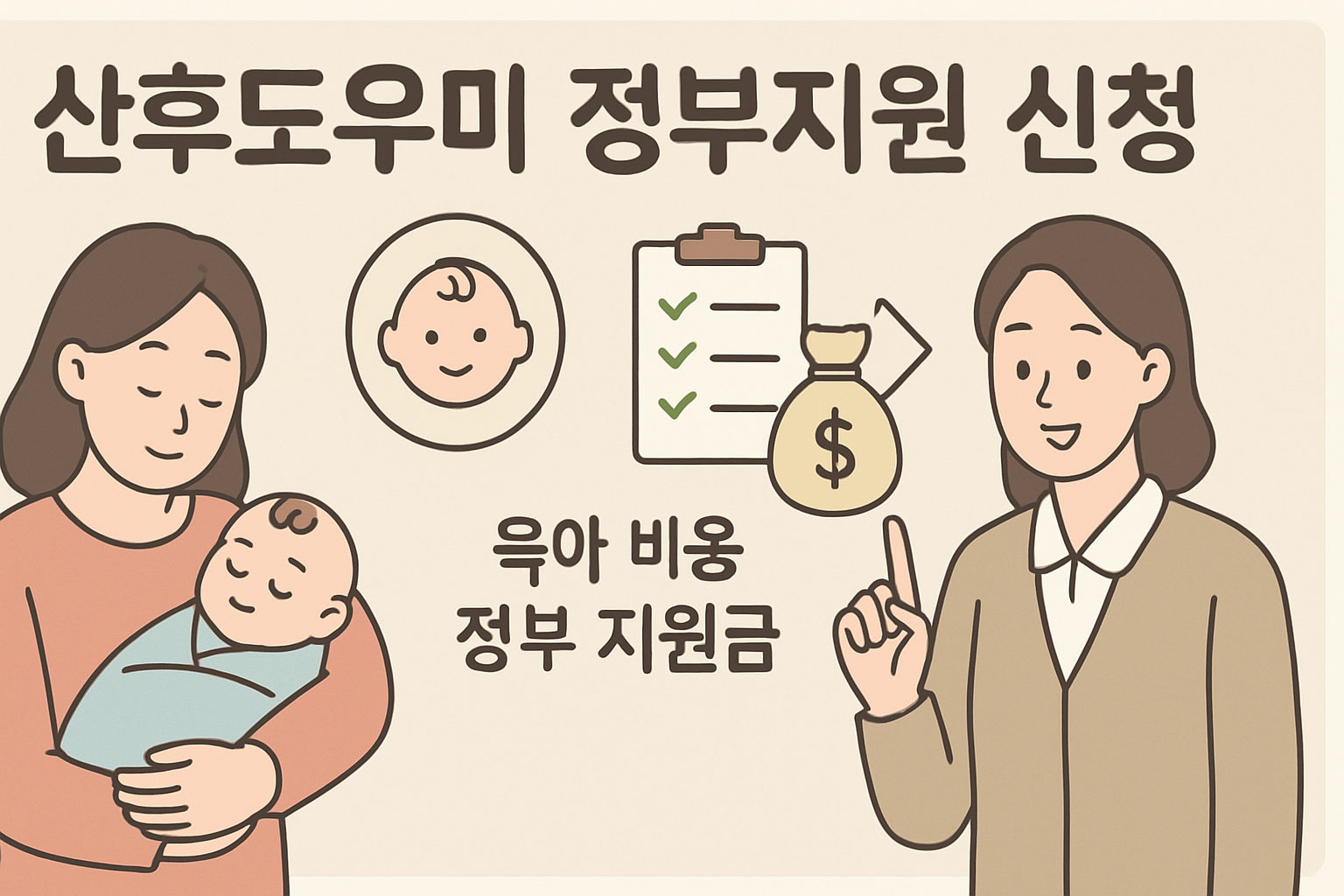 산후도우미 정부지원 신청, 출산 전이 정답