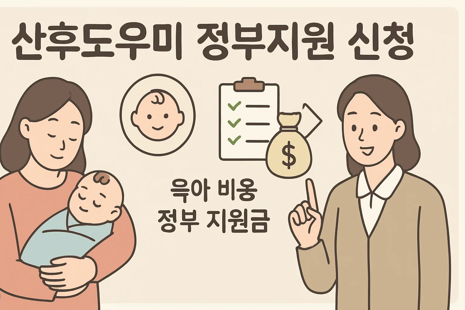 산후도우미 정부지원 신청, 출산 전이 정답