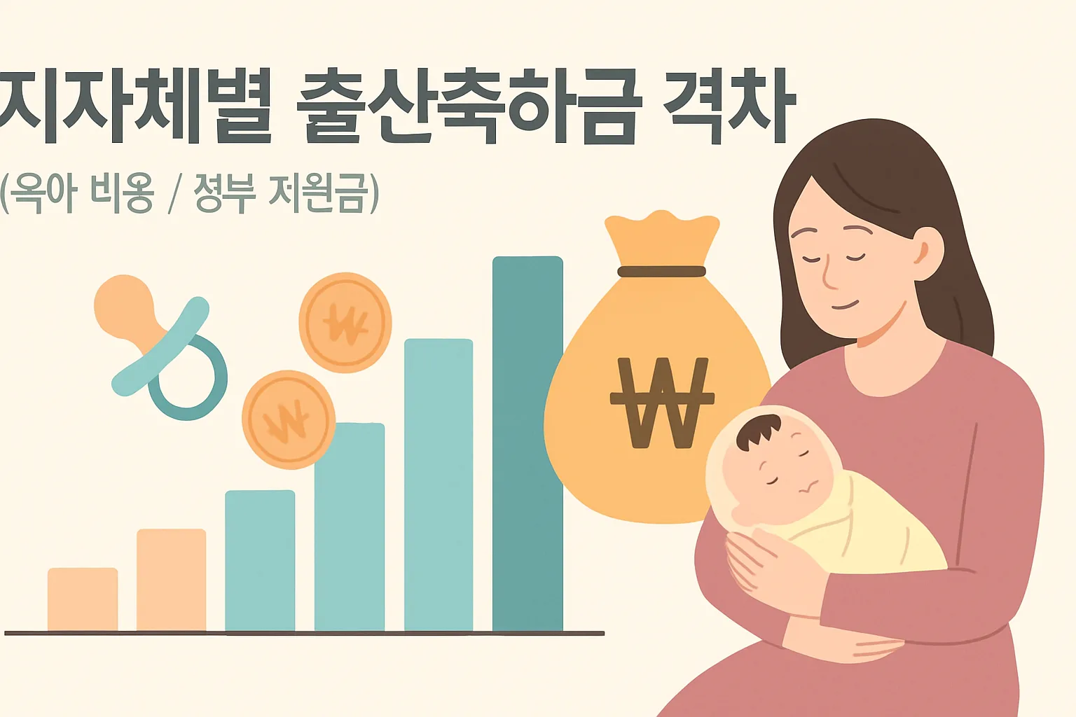 지자체별 출산축하금 격차, 우리 동네 실수령액