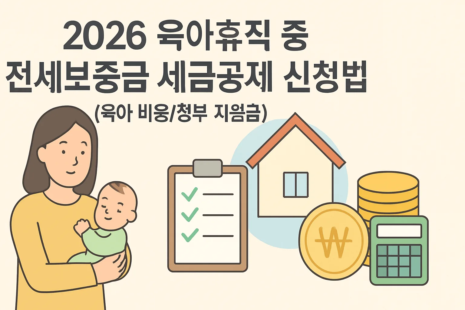 2026 육아휴직 중 전세보증금 세금공제 신청법 총정리