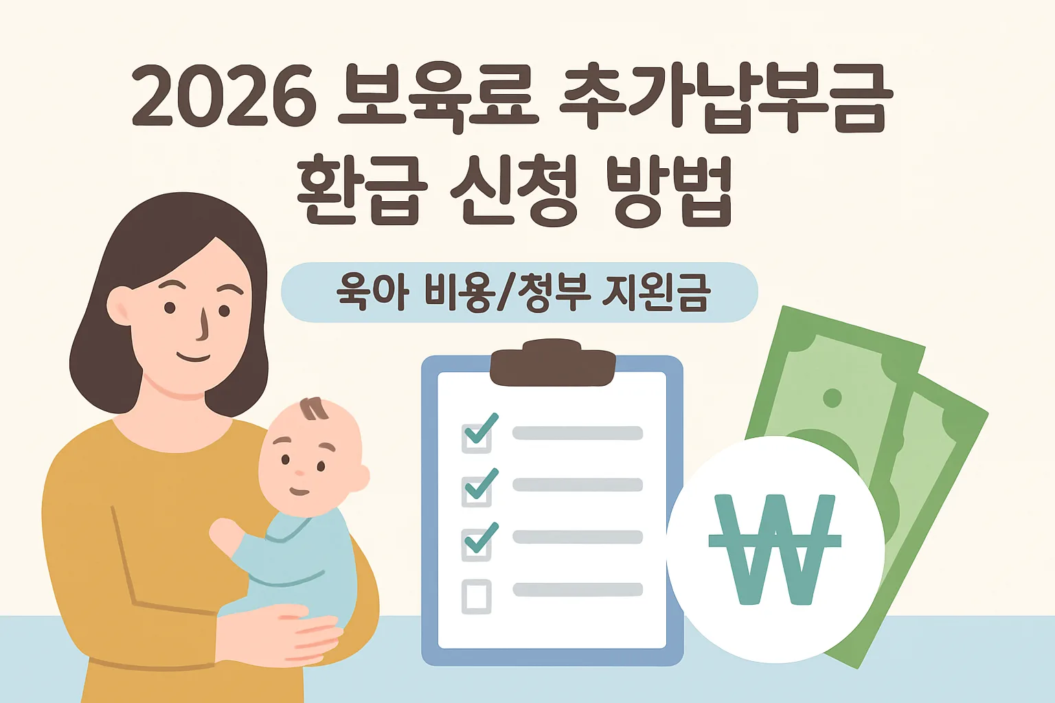 2026 보육료 추가납부금 환급 신청 방법