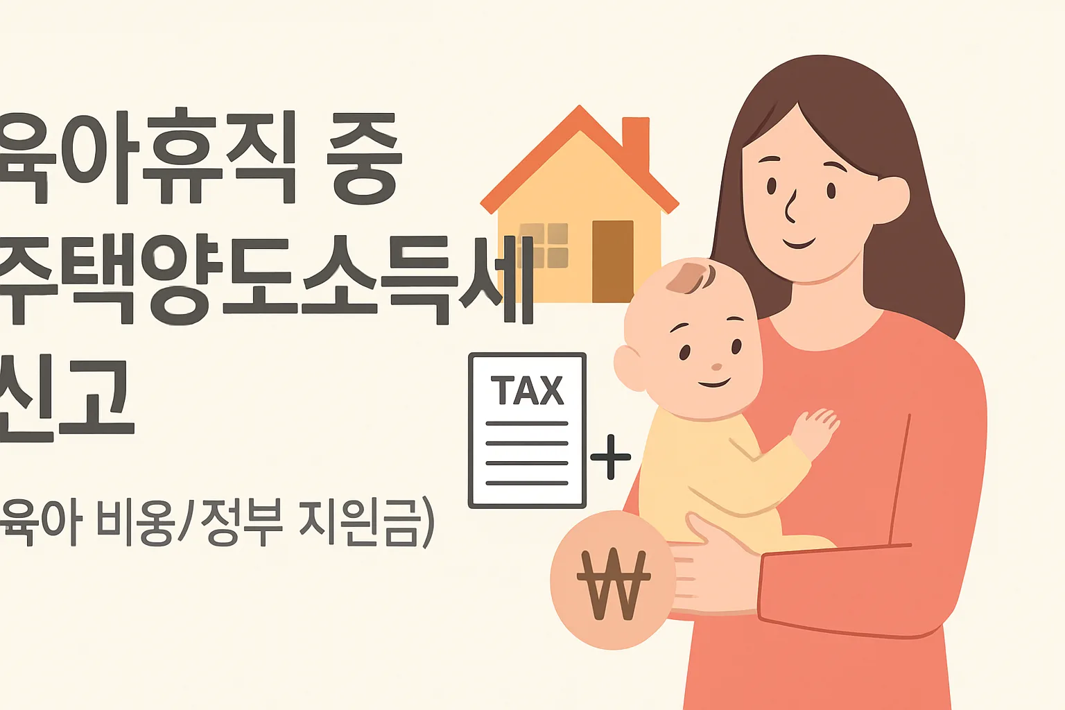 육아휴직 중 주택양도소득세 신고, 기한·절세 총정리