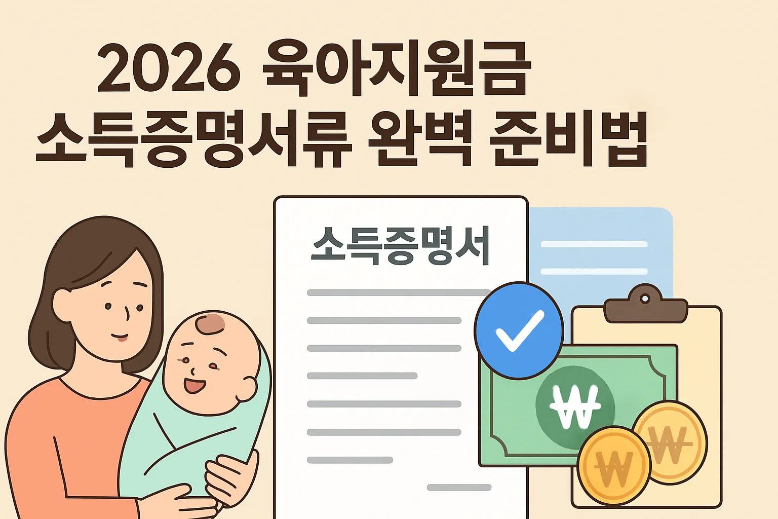 2026 육아지원금 소득증명서류 완벽 준비법