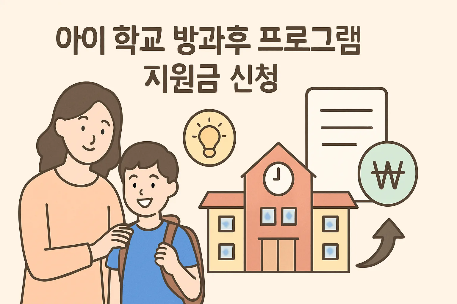 아이 학교 방과후 프로그램 지원금 신청 자격·금액·서류