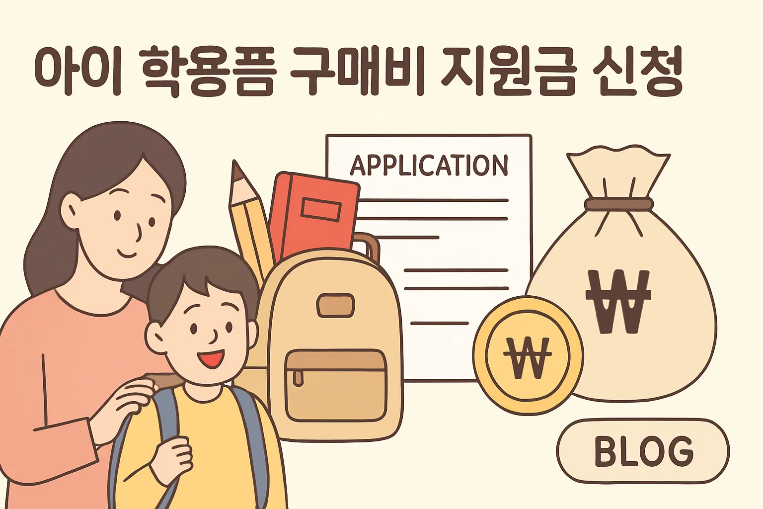아이 학용품 구매비 지원금 신청 총정리 2026