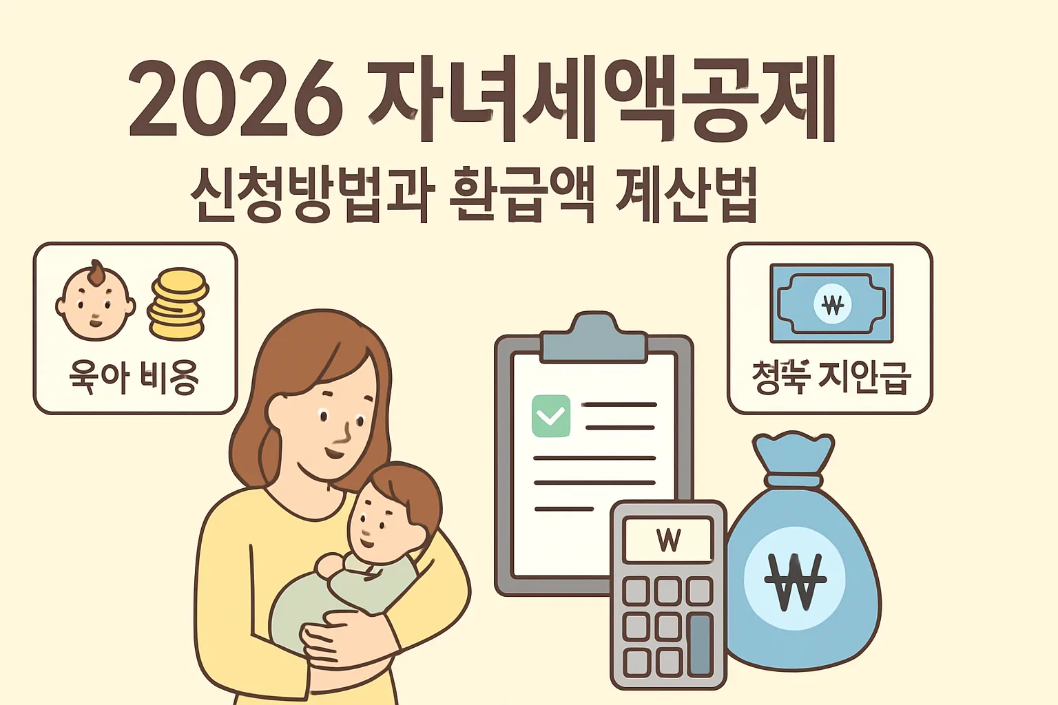 2026 자녀세액공제 신청방법·환급액 계산법 총정리
