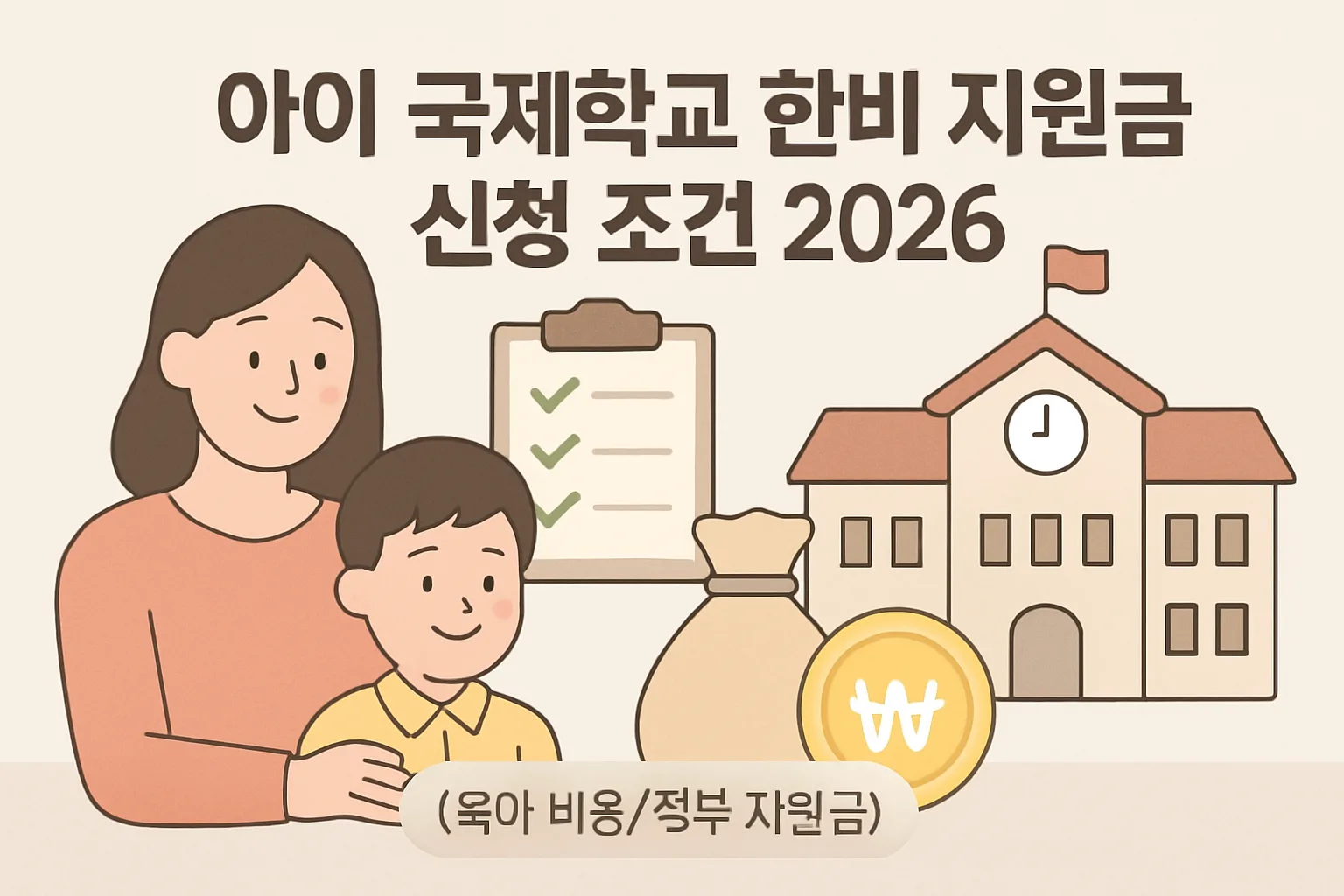 아이 국제학교 학비 지원금 신청 조건 2026 총정리