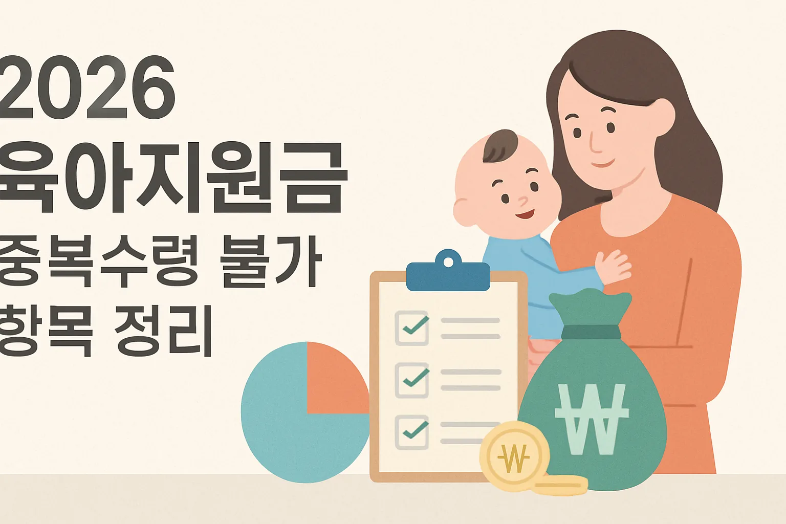 2026 육아지원금 중복수령 불가 항목 총정리