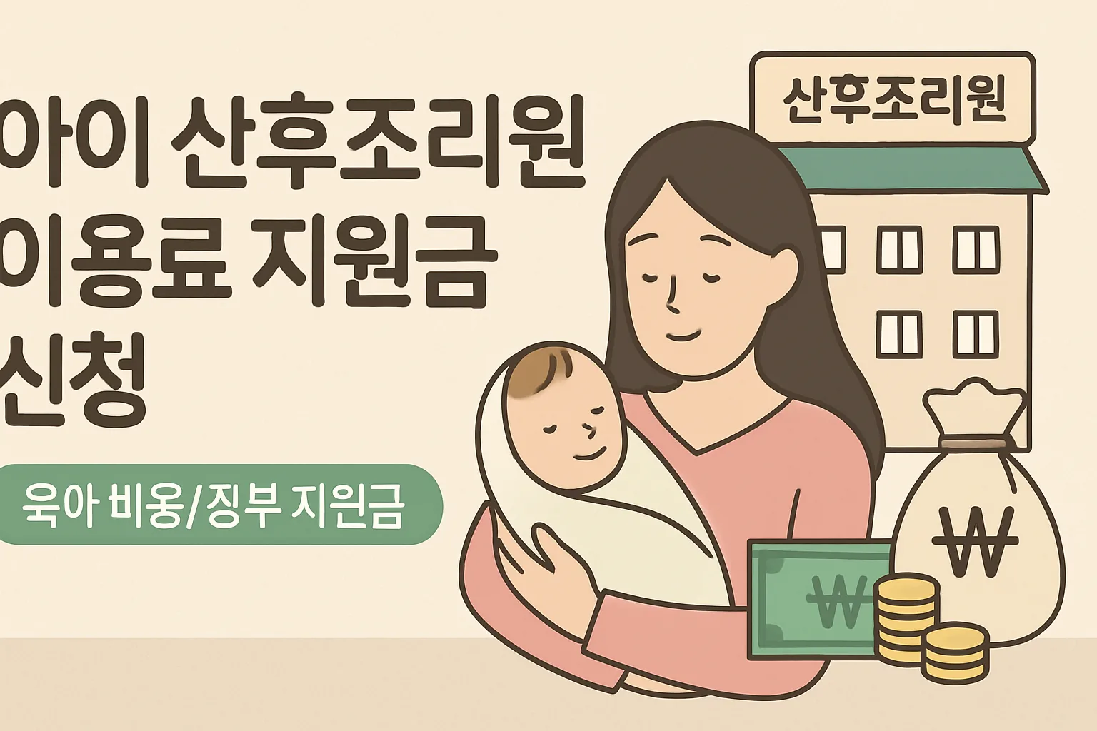 아이 산후조리원 이용료 지원금 신청 총정리