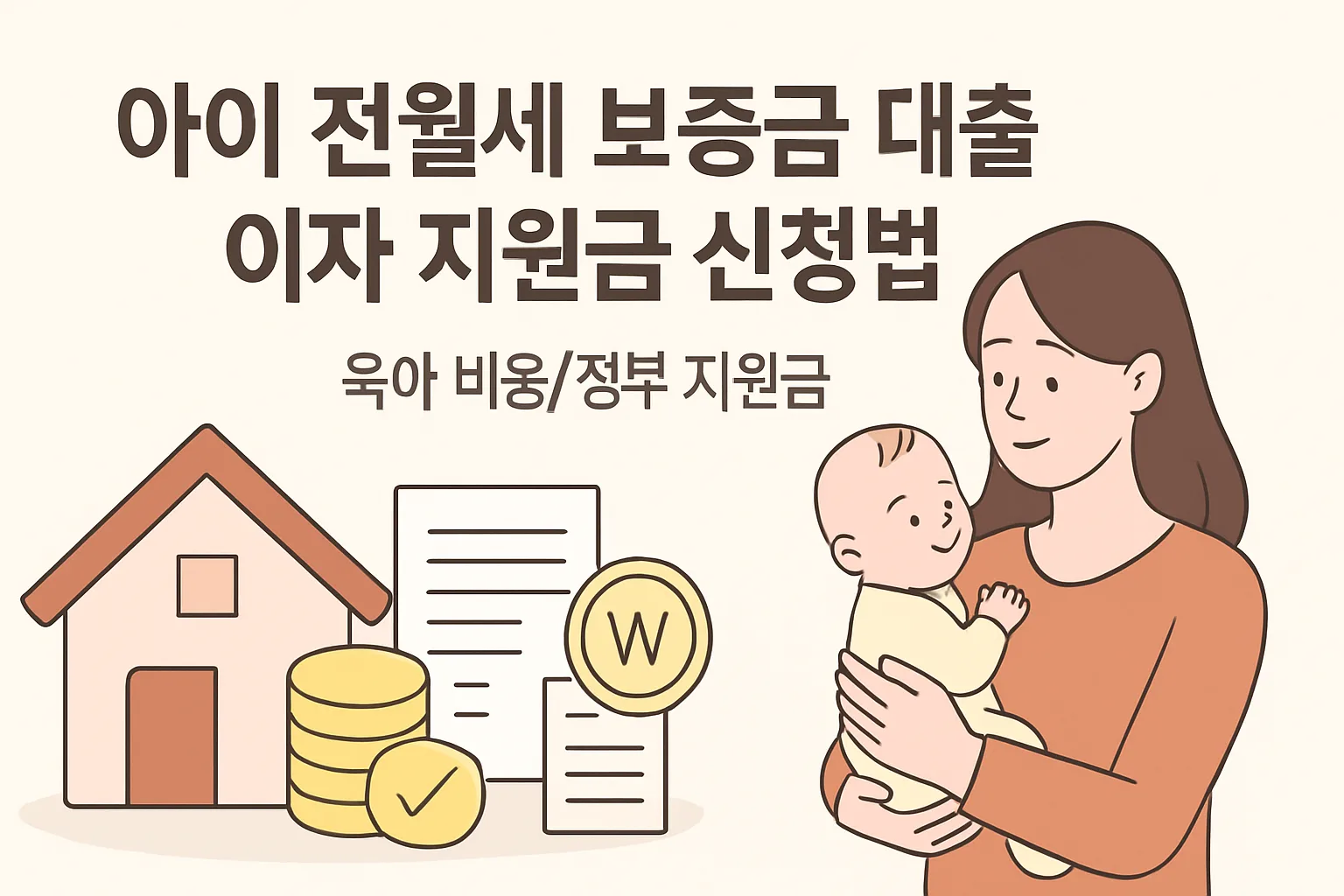 아이 전월세 보증금 대출 이자 지원금 신청법