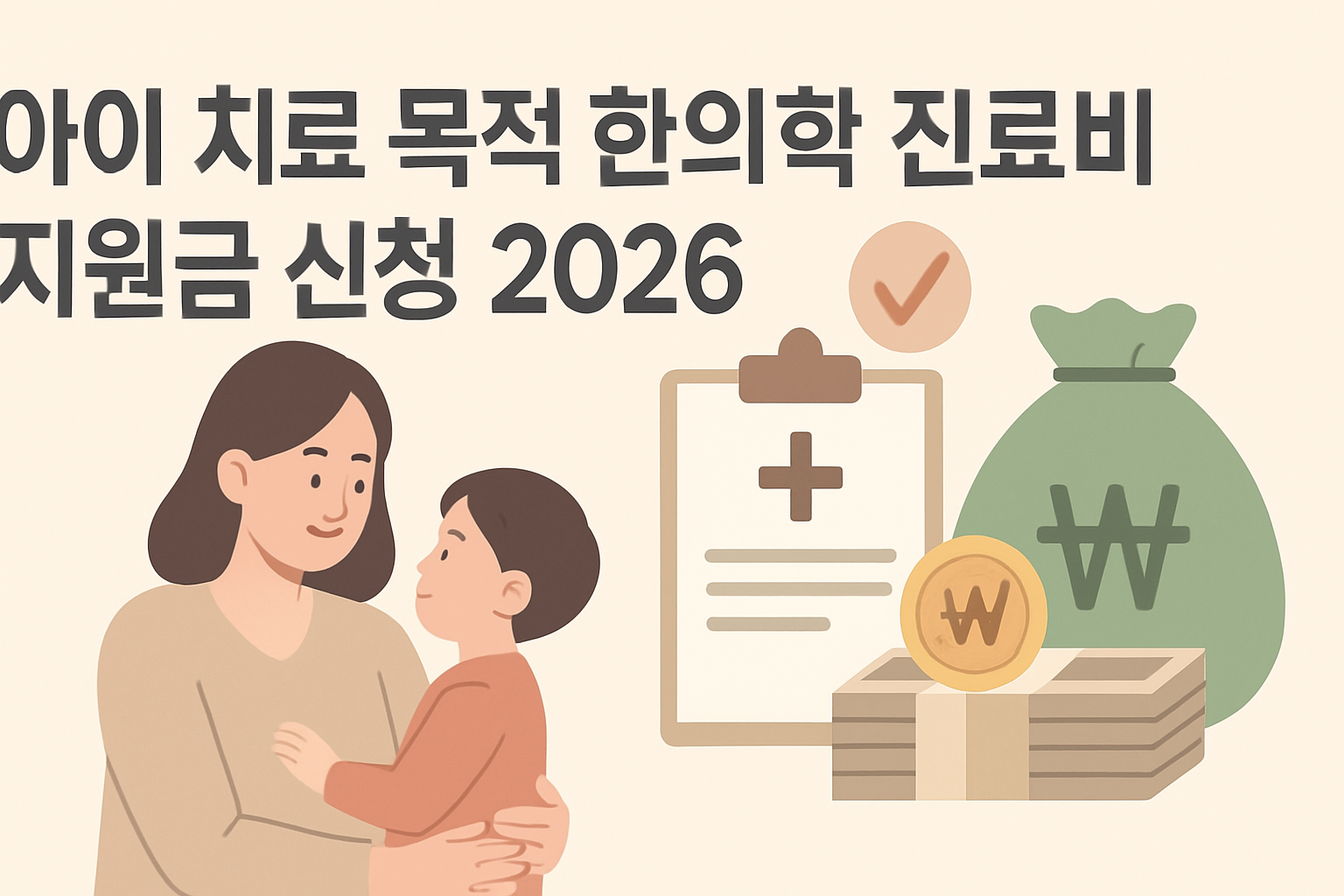 2026 아이 치료 목적 한의학 진료비 지원금 신청법