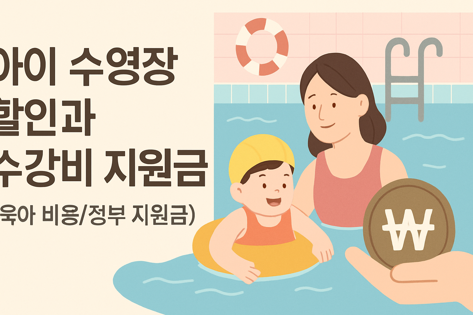 아이 수영장 할인과 수강비 지원금 신청법 2026