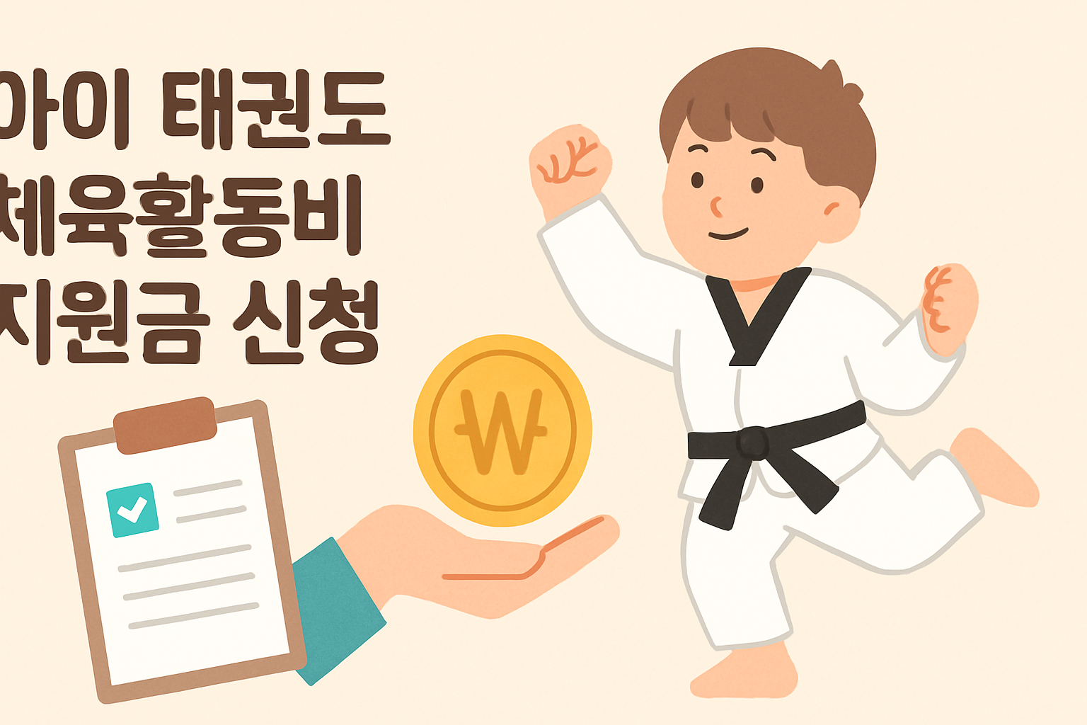 아이 태권도 체육활동비 지원금 신청 총정리