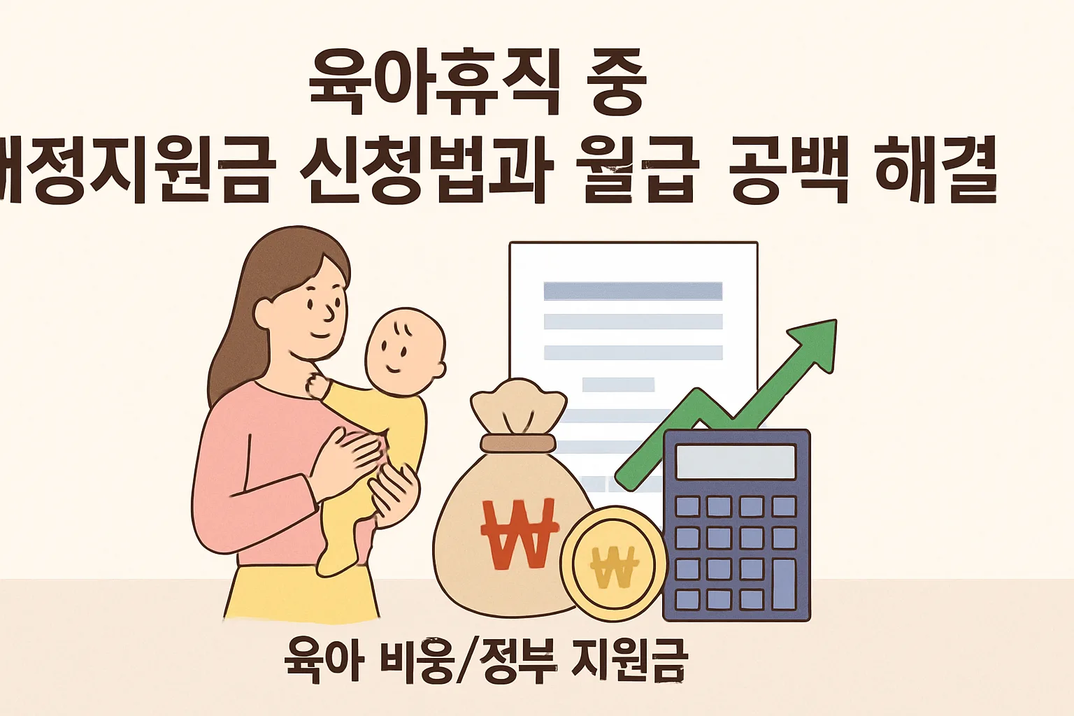 육아휴직 중 재정지원금 신청법·월급 공백 해결 완벽정리