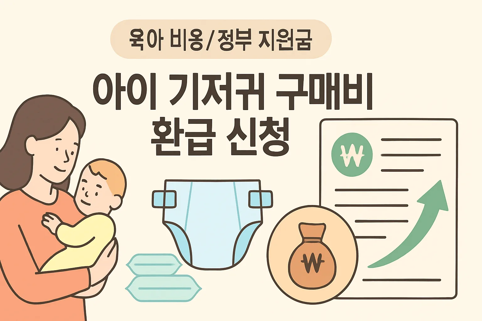 아이 기저귀 구매비 환급 신청, 대상·금액 총정리