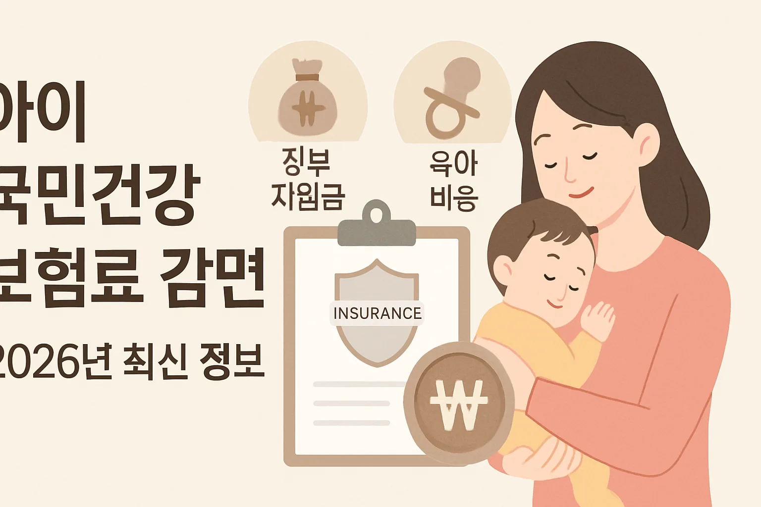 아이 국민건강보험료 감면 2026년 신청법 총정리