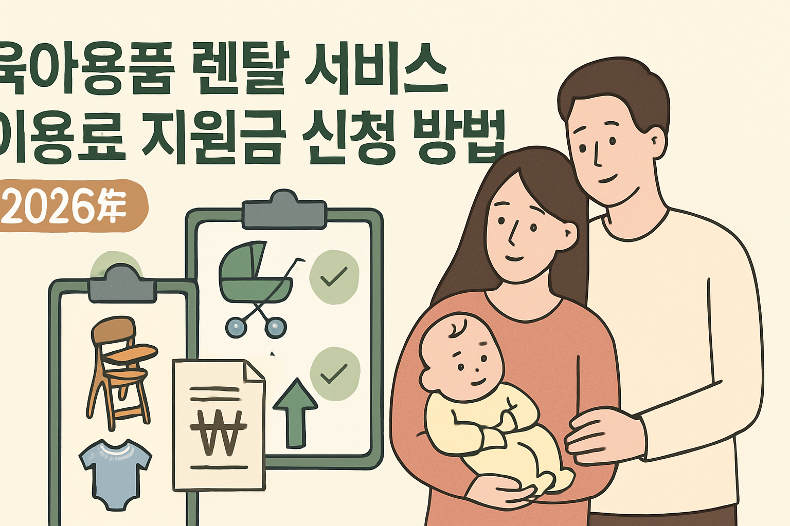 육아용품 렌탈 서비스 이용료 지원금 신청 방법 2026