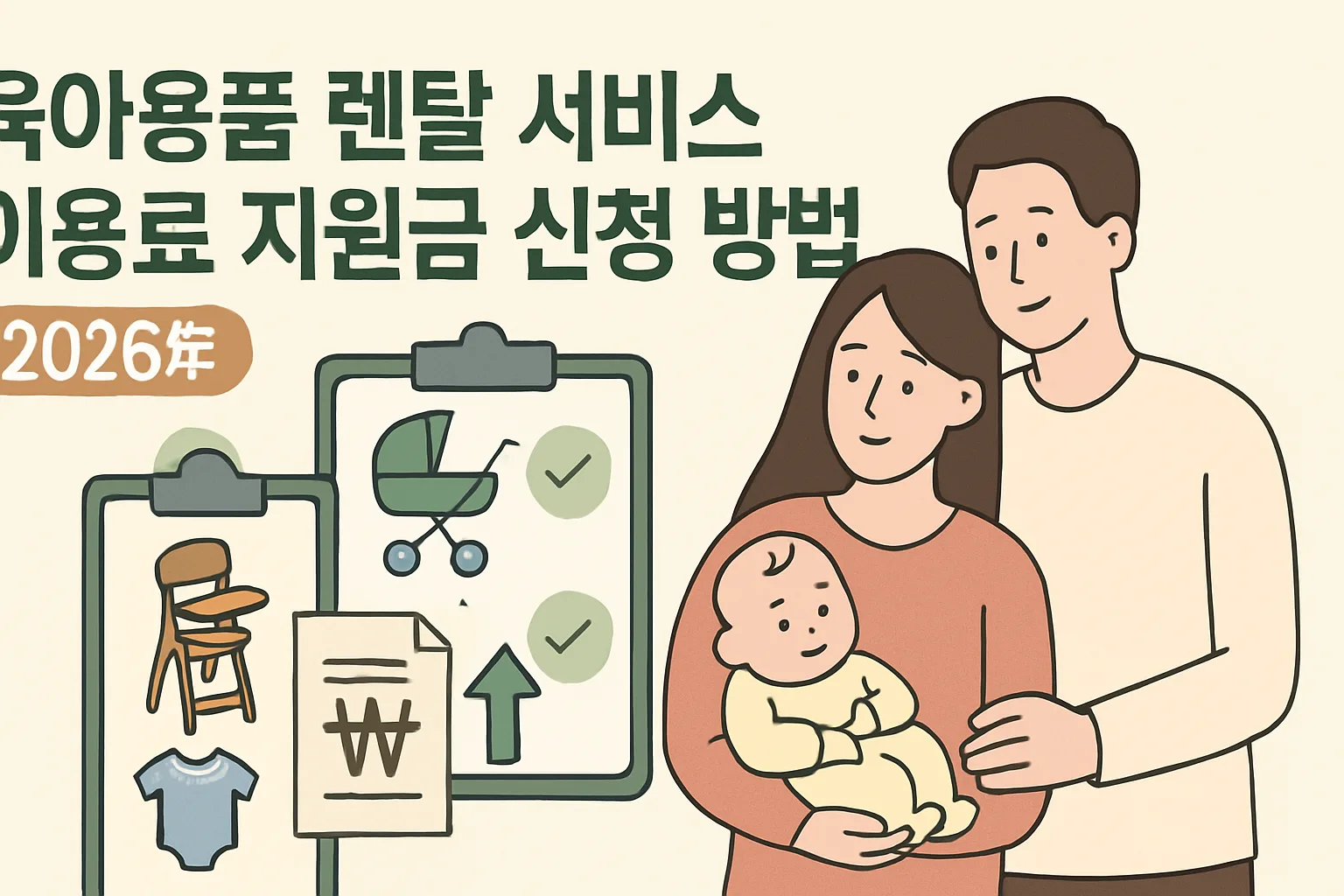 육아용품 렌탈 서비스 이용료 지원금 신청 방법 2026