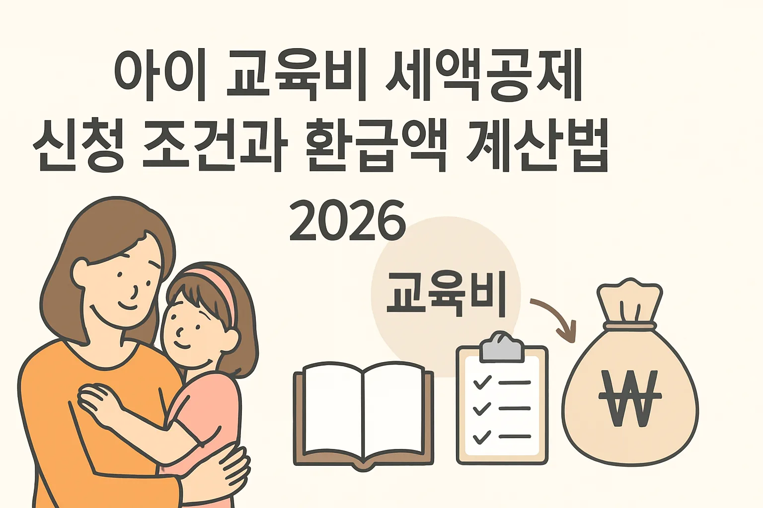 아이 교육비 세액공제 조건·환급액 계산법 2026