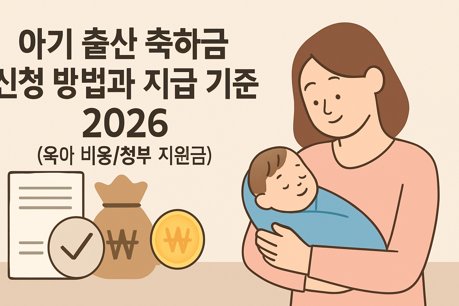 아기 출산 축하금 신청 방법과 지급 기준 2026