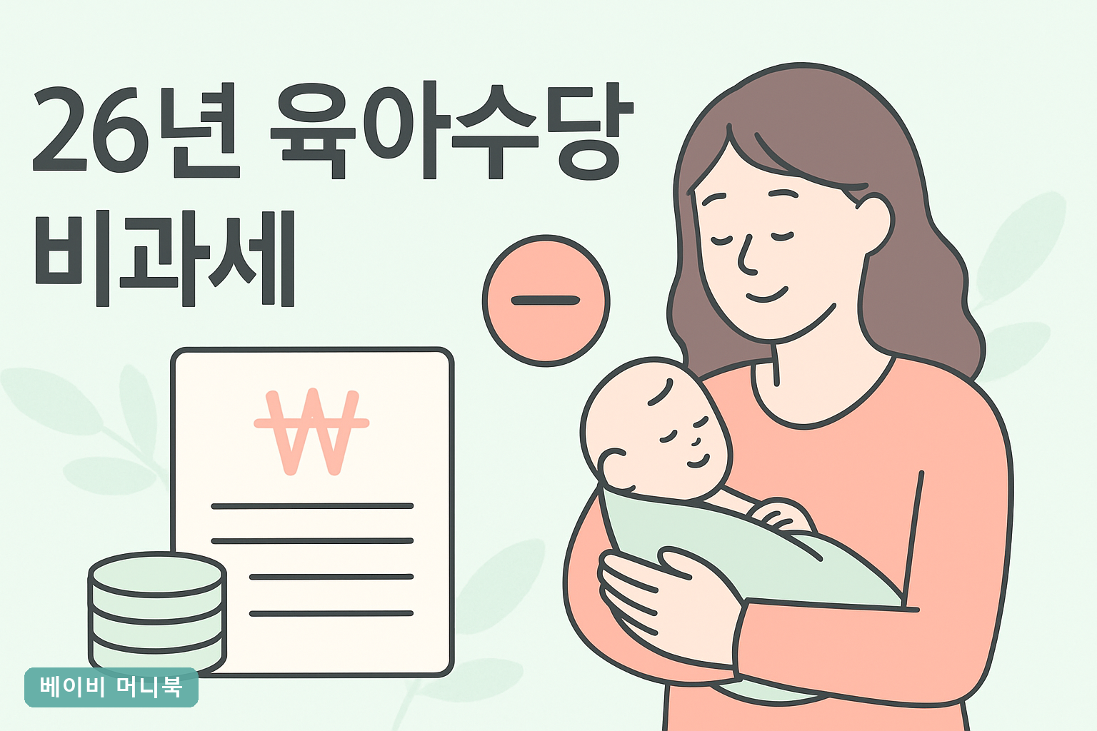 육아수당 언제까지 받나요 2026년 지급 기간 신청 기간 비과세 20만원 한도 총정리