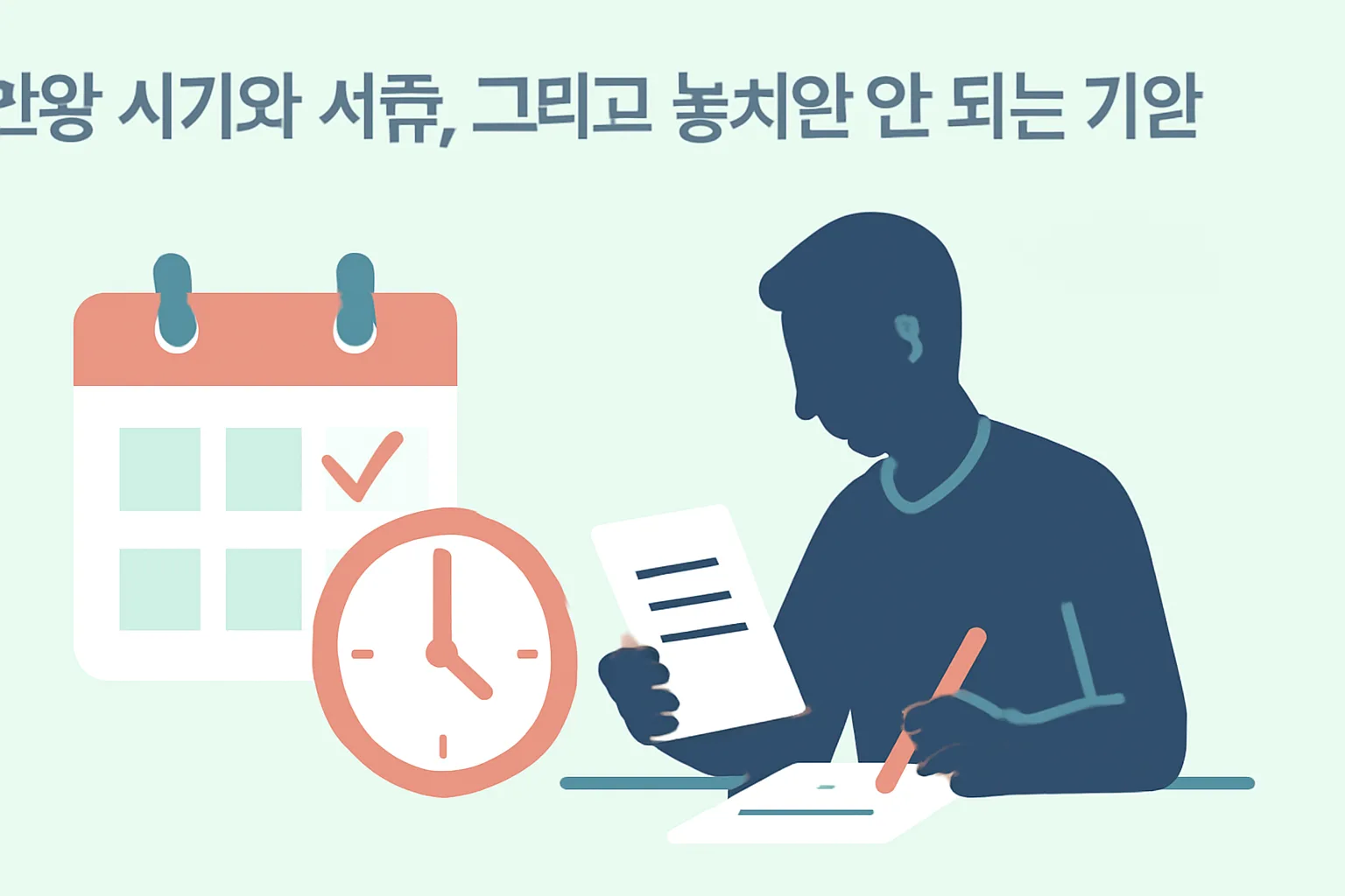 신청 시기와 서류, 그리고 놓치면 안 되는 기한